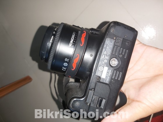 Canon 500D with 50mm prime lens